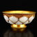 Gilt Gold Red Copper Inlay Natural Hetian Jade Bowl