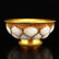 Gilt Gold Red Copper Inlay Natural Hetian Jade Bowl - 3