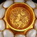 Gilt Gold Red Copper Inlay Natural Hetian Jade Bowl - 9