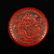 Pair Red Lacquerware Low Relief Dragon Wei Qi Pot - 11