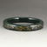 Chinese Green Hetian Jade Inlay Gold Wire Bracelet - 6