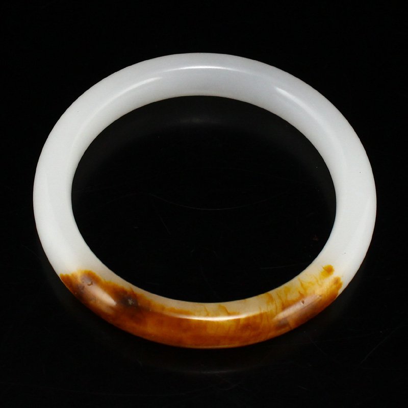 Inside Diameter 57 mm Chinese Hetian Jade Bracelet (1 of 9)