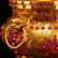 Openwork Gilt Gold Red Copper Inlay Gems Incense Burner - 10