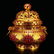 Openwork Gilt Gold Red Copper Inlay Gems Incense Burner - 5