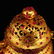 Openwork Gilt Gold Red Copper Inlay Gems Incense Burner - 9