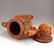 Vintage Openwork Double Dragon Ox Horn Incense Burner - 10