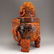 Vintage Openwork Double Dragon Ox Horn Incense Burner - 2