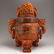 Vintage Openwork Double Dragon Ox Horn Incense Burner - 4
