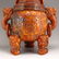 Vintage Openwork Double Dragon Ox Horn Incense Burner - 9
