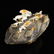 Multicolour Hetian Jade Deadwood & Mushrooms Statue - 7