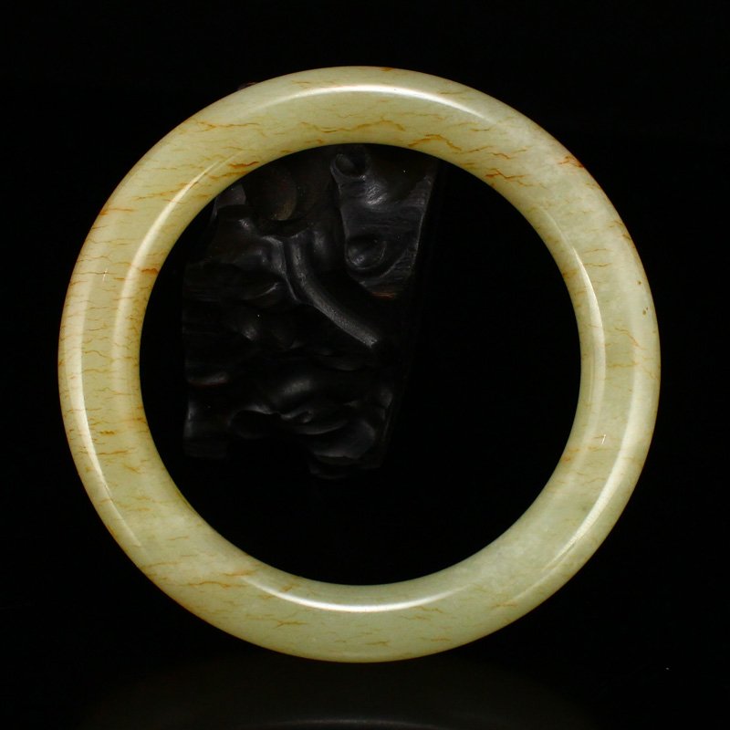 Inside Diameter 59 mm Chinese Hetian Jade Bracelet (1 of 8)