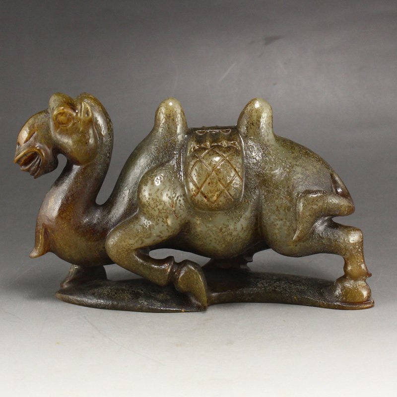 Vintage Chinese Hetian Jade Statue - Camel (1 of 7)