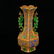 Superb Gold Wire Enamel Double Phoenix Vase - 4
