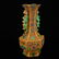 Superb Gold Wire Enamel Double Phoenix Vase - 5