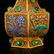 Superb Gold Wire Enamel Double Phoenix Vase - 8