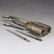 Vintage Chinese White Copper Tobacco Pipe - 5