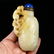 Vintage Hetian Jade Snuff Bottle w Lapis Lazuli Stopper - 7