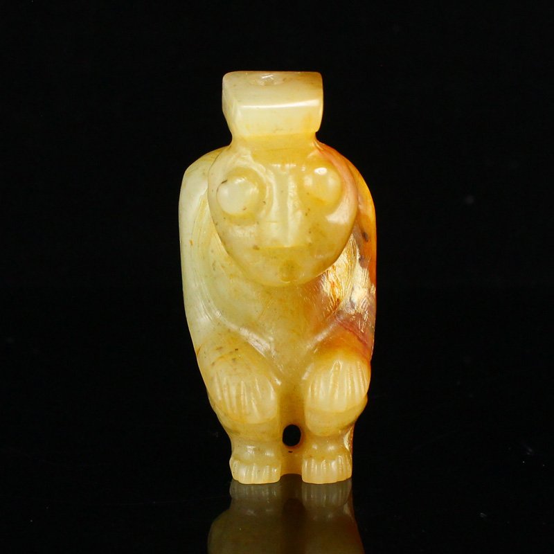 Chinese Hetian Jade Carved Figure Statue (1 of 6)