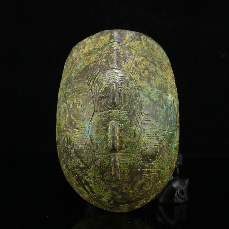 Vintage Chinese Bronze Turtle Shell Divination Tool (1 of 6)