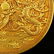 Chinese Gilt Gold Red Copper Dragon Phoenix Plate - 5
