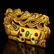 Gilt Gold Red Copper Inlay Gems Lucky Beast Pendant - 3