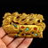 Gilt Gold Red Copper Inlay Gems Lucky Beast Pendant - 6