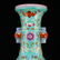 Famille Rose Double Ears Poetic Prose Porcelain Vase - 6