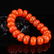 Chinese Nan Hong Agate Beads Bracelet w Certificate