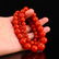 Chinese Natural Nanhong Agate Beads Necklace / Pendant - 6