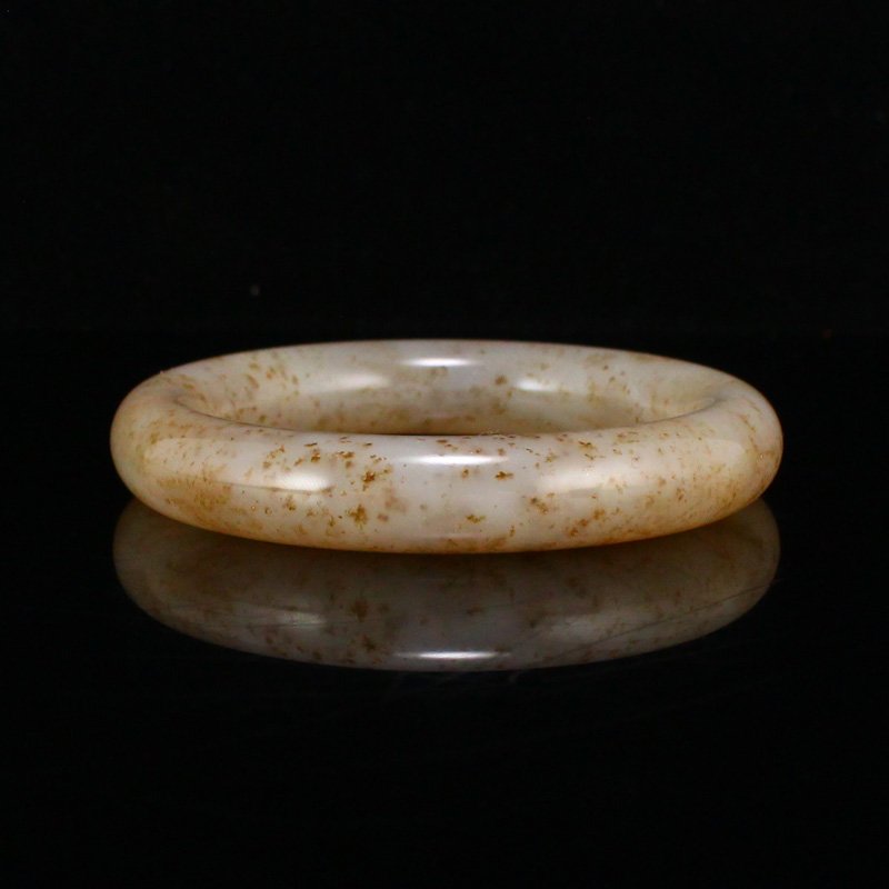 Inside Diameter 57 MM Chinese Hetian Jade Bracelet (1 of 9)