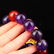 Vintage Amethyst & Red Agate Beads Prayer Bracelet - 4