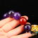 Vintage Amethyst & Red Agate Beads Prayer Bracelet - 5