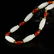 Vintage Chinese Hetian Jade Fish Shape Beads Necklace - 5