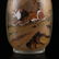 Vintage Peking Glass Inside Painting Lion Snuff Bottle - 3