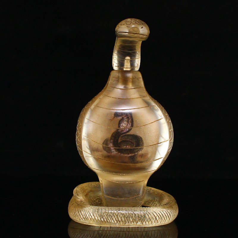 Qing Dy Peking Glass Inside Painting Snuff Bottle (1 of 9)