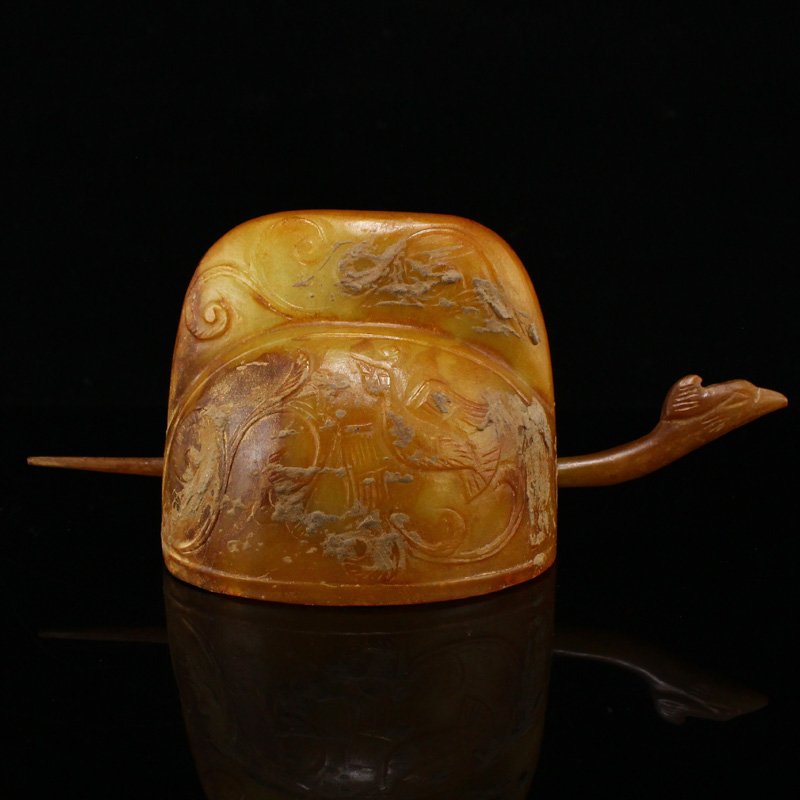 Vintage Chinese Hetian Jade Hairpin (1 of 7)