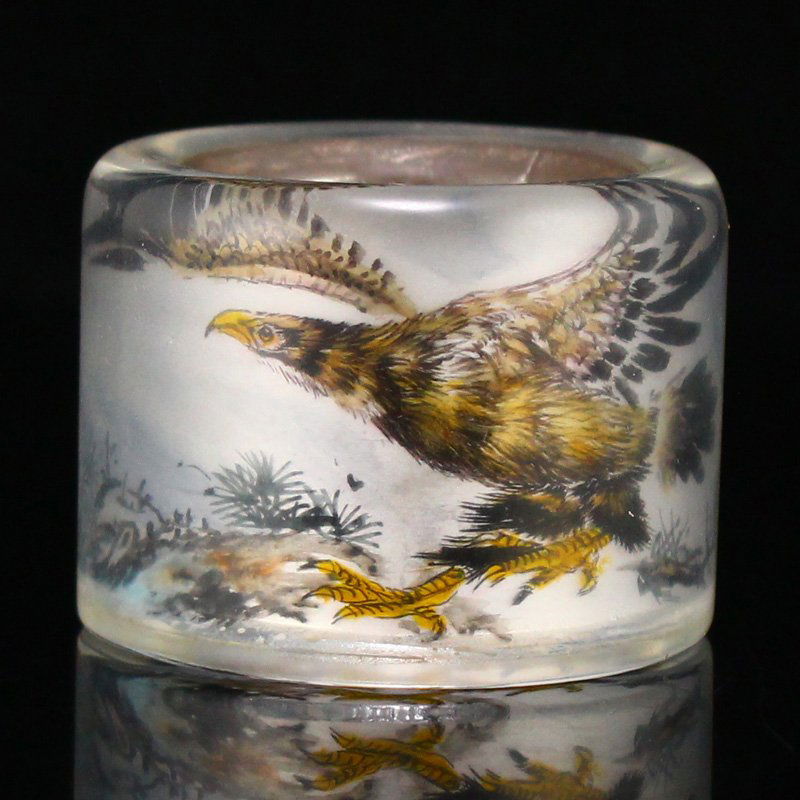 Superb Natural Crystal Inside Painting Thumb Ring (1 of 8)