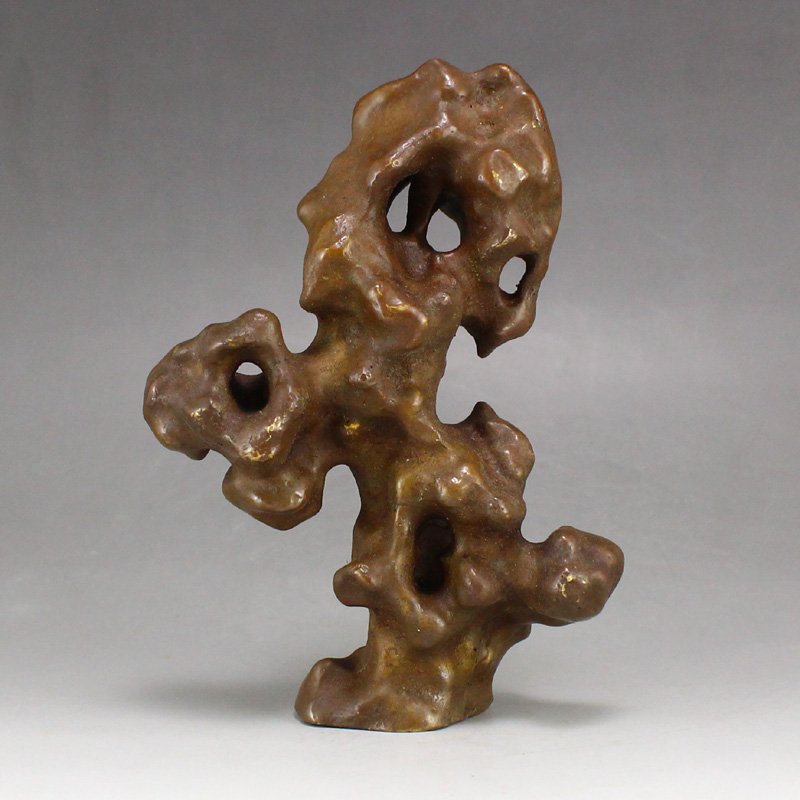 Vintage Chinese Red Copper Statue (1 of 6)