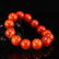 18 MM Chinese Nanhong Agate Beads Bracelet - 4