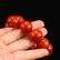 18 MM Chinese Nanhong Agate Beads Bracelet - 7