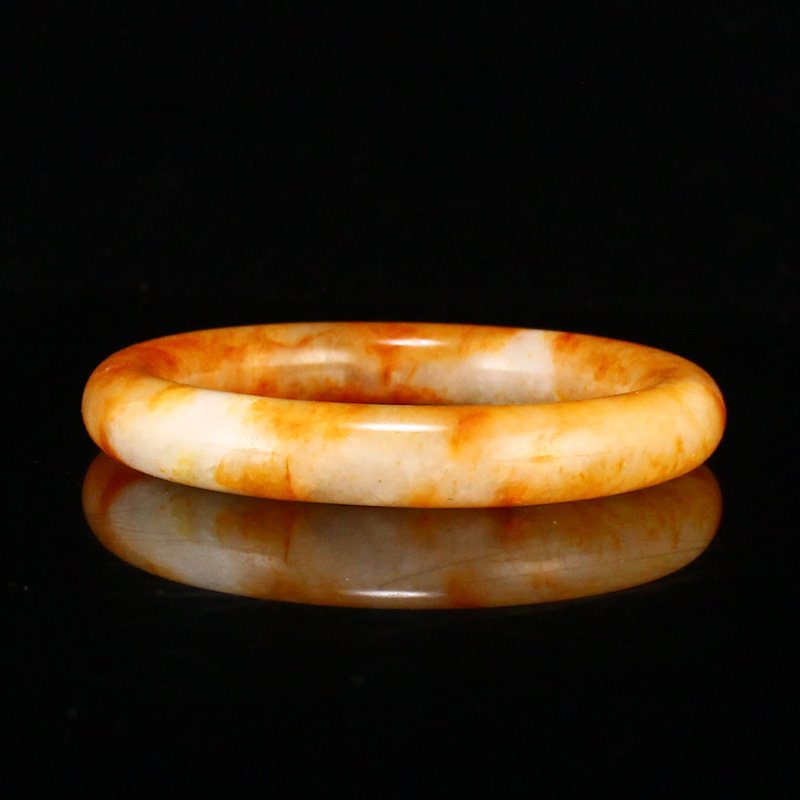 Inside Diameter 58 MM Vintage Hetian Jade Bracelet (1 of 6)