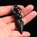 Tibetan DZI Sky Agate Carved Pestle XiangMo Pendant - 6