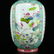 Gilt Edge Famille Rose Double Ears Porcelain Vase - 8