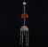 Openwork Vintage Silver Inlay Red Agate Pendant