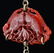 Openwork Vintage Silver Inlay Red Agate Pendant - 6