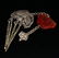 Openwork Vintage Silver Inlay Red Agate Pendant - 9
