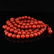 Vintage Chinese Red Agate Beads Prayer Necklace - 2