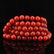 Vintage Chinese Red Agate Beads Prayer Necklace - 4