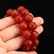 Vintage Chinese Red Agate Beads Prayer Necklace - 6