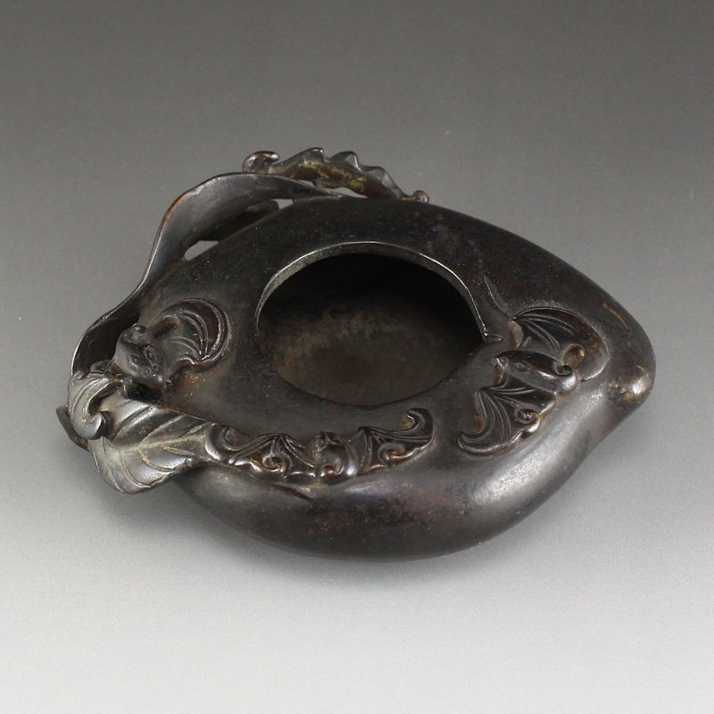 Vintage Red Copper Fortune Bats & Peach Brush Washer (1 of 7)